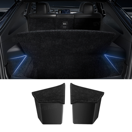 Model Y Juniper Trunk Storage Box Back Trunk Side Organizer Storage Bins Tesla Organizer