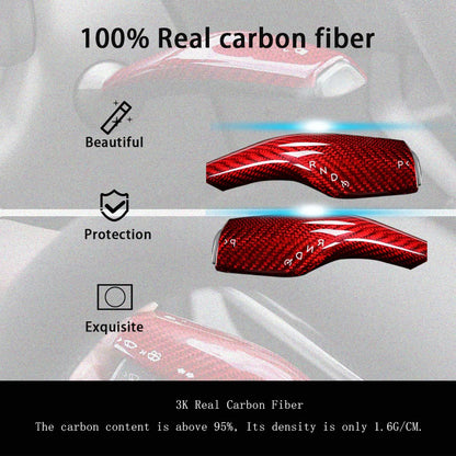 Model Y 3 Real Carbon Fiber Interior Accessories Column Gear Shift Cover for Tesla