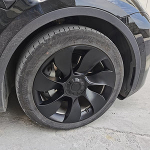 Model Y 19 inch Überturbine Wheel Cover Turbine Wheel Cap Model Y Matte Black 4PCS 2020-2024 Year