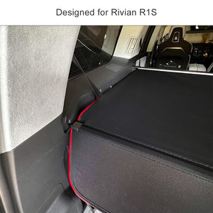 EVBASE R1S Trunk Cargo Cover Rivian R1S Retractable Cargo Cover Luggage Shield Shade for Rivian R1S Accessories