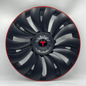 New Tesla Redline Wheel Caps Model Y Überturbine Wheel Covers 19 inch Matte 4PCS for Gemini Wheels