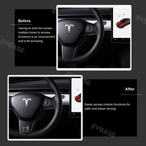 Tesla 3/Y/3 Highland Multi-function Shortcut Buttons Separate Programmable Customize With Cybertruck Planet Shape