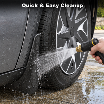 Model Y L Mud Flaps No-Drill Front & Rear Fender Splash Guards TPE All-Weather Protection