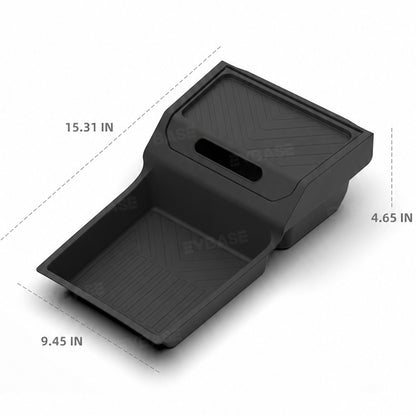 Lower Center Console Organizer 2.0 for Rivian R2 Under Console Storage Tray
