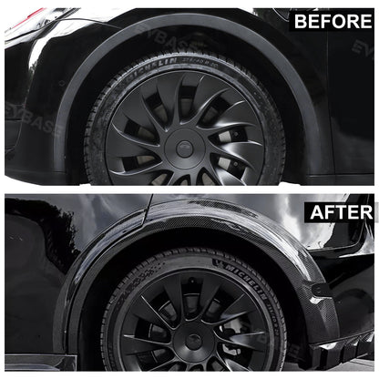 Model Y Fender Flares Wide Body Wheel Arches Extensions Edge Trim Protector With Radar Cutout for Tesla