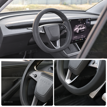 Model Y Juniper /3 Highland Silicone Steering Wheel Cover Anti-Slip Steering Wheel Protector Overlay