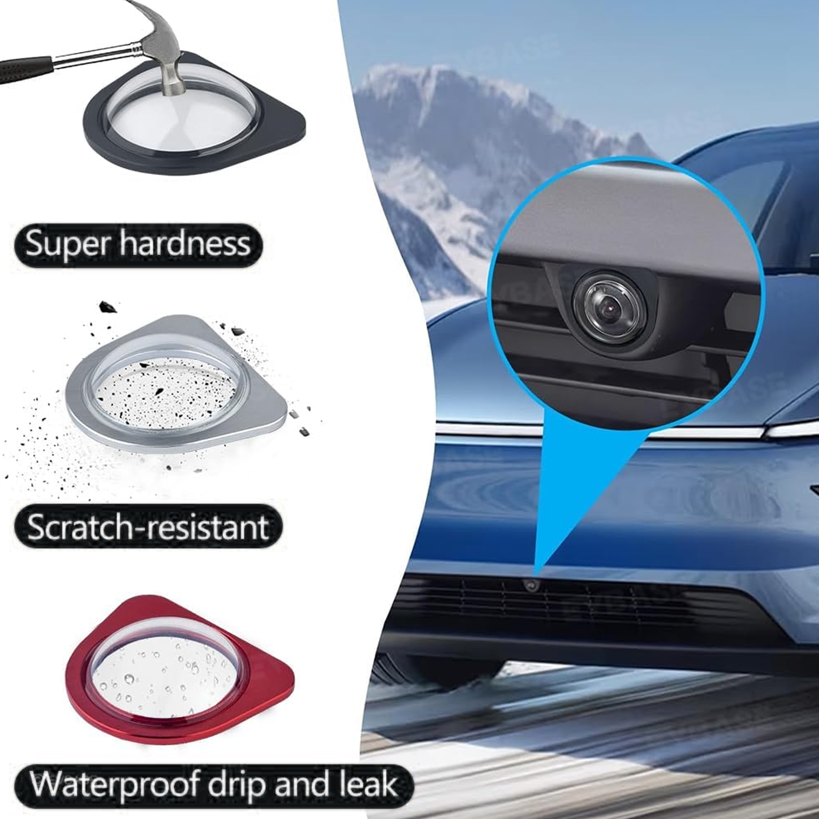 Model Y Juniper/ 3 Highland Front Camera Lens Guard Protective Cover HD Tempered Glass Protector