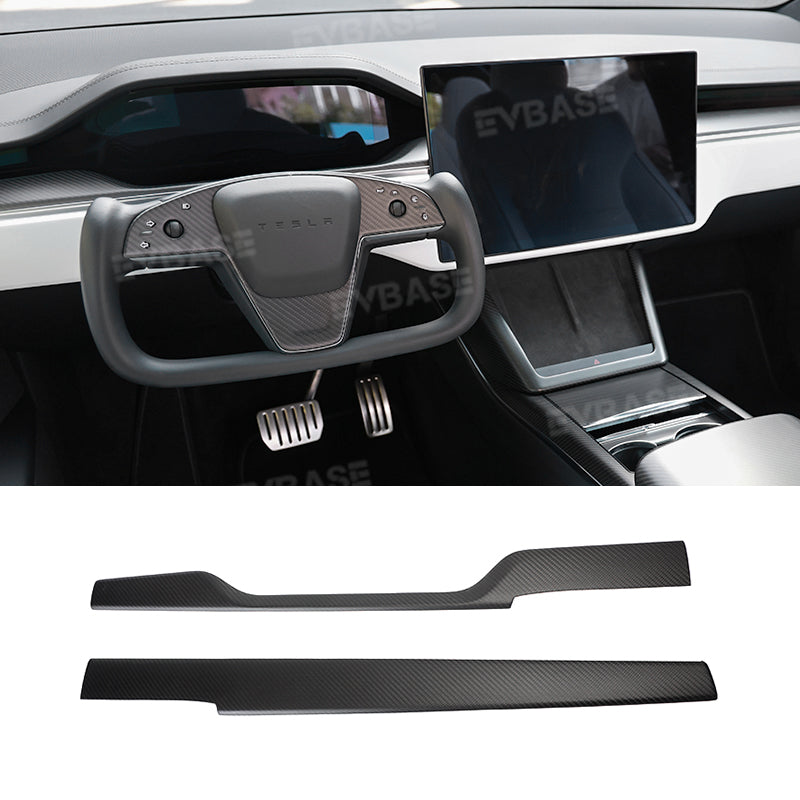 Tesla Model S Interior Carbon Fiber