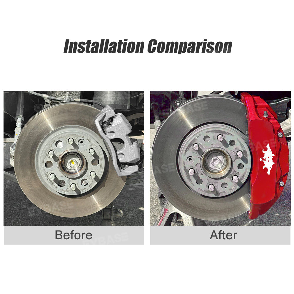 Cybertruck Brake Caliper Covers Wheel Hub Front Rear Caliper Protector With Cyberbeast Logo Decals