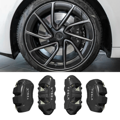 Model 3/Y Silicone Brake Caliper Covers Front and Rear Slip-On Caliper Protector Set Performance Look & No Wheel Removal