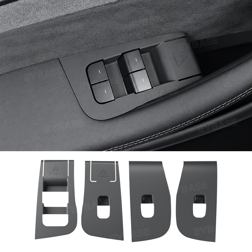 Model Y L Window & Door Switch Covers Silicone Window Switch Panel Protection Overlay Set
