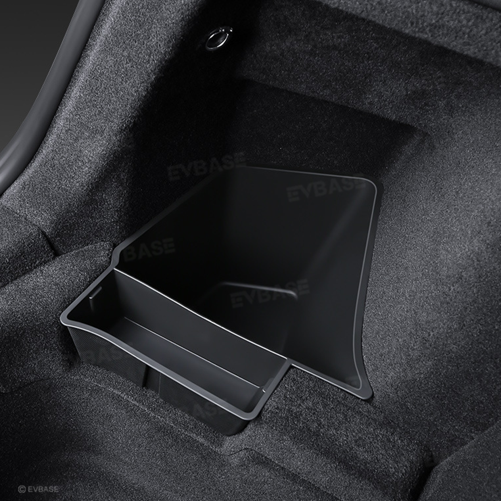 Model Y Juniper Rear Trunk Storage Box TPE Side Cargo Organizer Bins 2.0 with Lids for Tesla