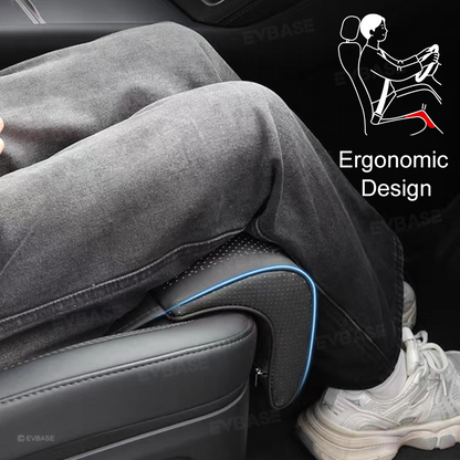 Front Seat Leg Support Cushion Nappa Leather for Tesla Model Y/ Y Juniper & Model 3/ 3 Highland