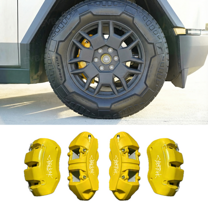 Cybertruck Silicone Brake Caliper Covers Sporty Style Caliper Protector Set Slip-On Fit & No Wheel Removal