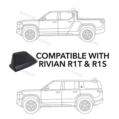 R1T/R1S Shark Fin Antenna Cover ABS Roof Aerial Accessories for Rivian