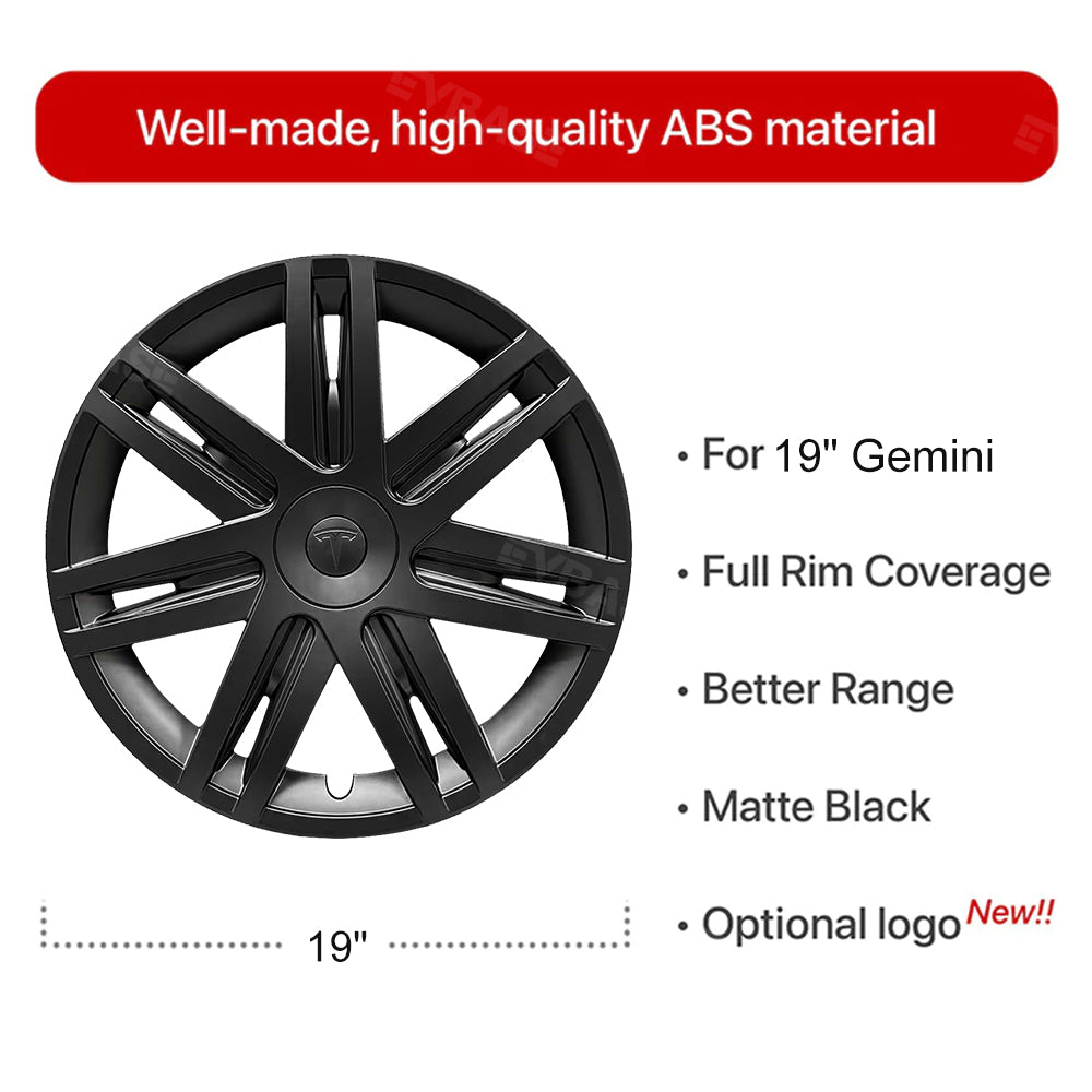Model Y Wheel Covers 19 Inch ABS Hubcaps Rim Protector Gemini Wheel Caps for Tesla