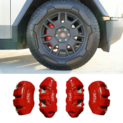Cybertruck Silicone Brake Caliper Covers Sporty Style Caliper Protector Set Slip-On Fit & No Wheel Removal