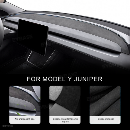Model Y Juniper Dashboard Cover Anti-Glare Sun Protection Suede Dash Mat