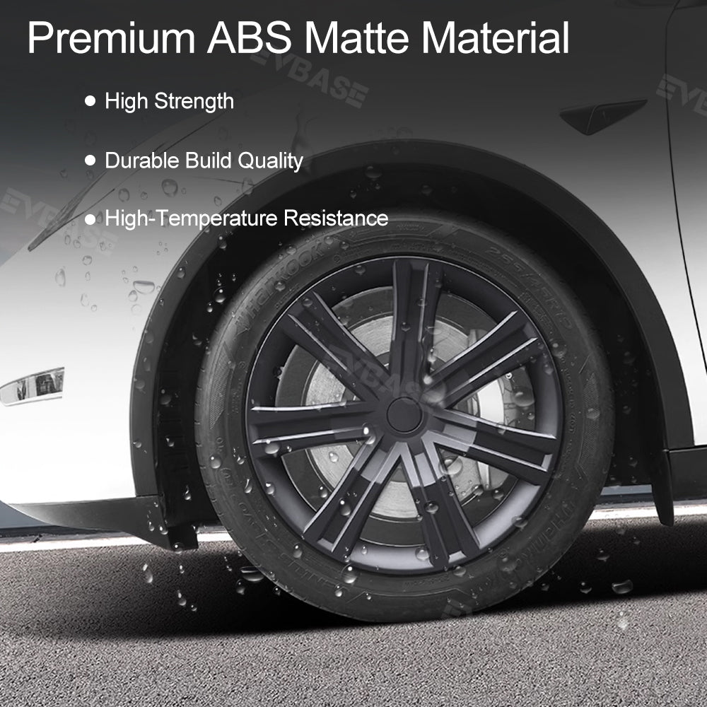 Tesla Model Y Wheel Covers 19 Inch Interstellar Style Matte Black 