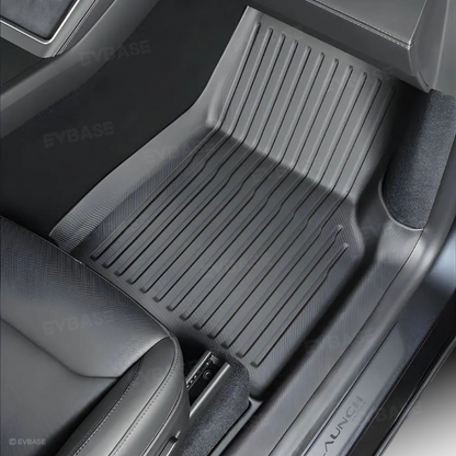 Model Y Juniper Full Coverage Floor Mats with Door Sill Protection TPE Anti-Slip Trunk Mats Cargo Liners Back Seat Covers All Weather Protection