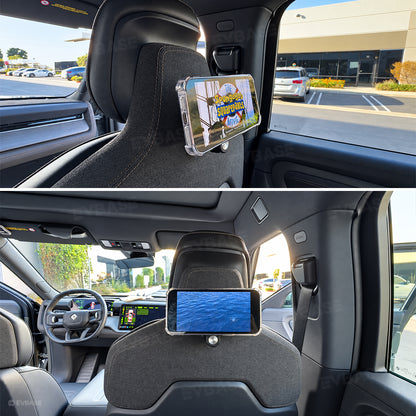 Back Seat Phone & Tablet Mount Anchor for Rivian R1T/ R1S/ R2 Magnetic Ball Mount Holder