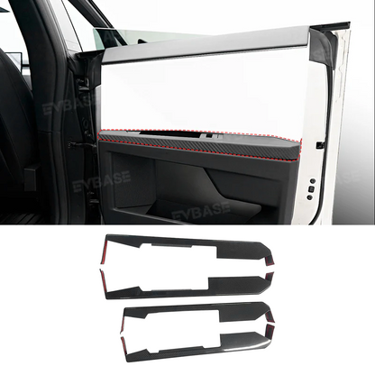 Tesla Cybertruck Door Panel Armrest Cover Real Carbon Fiber Lower Door Panel Overlays
