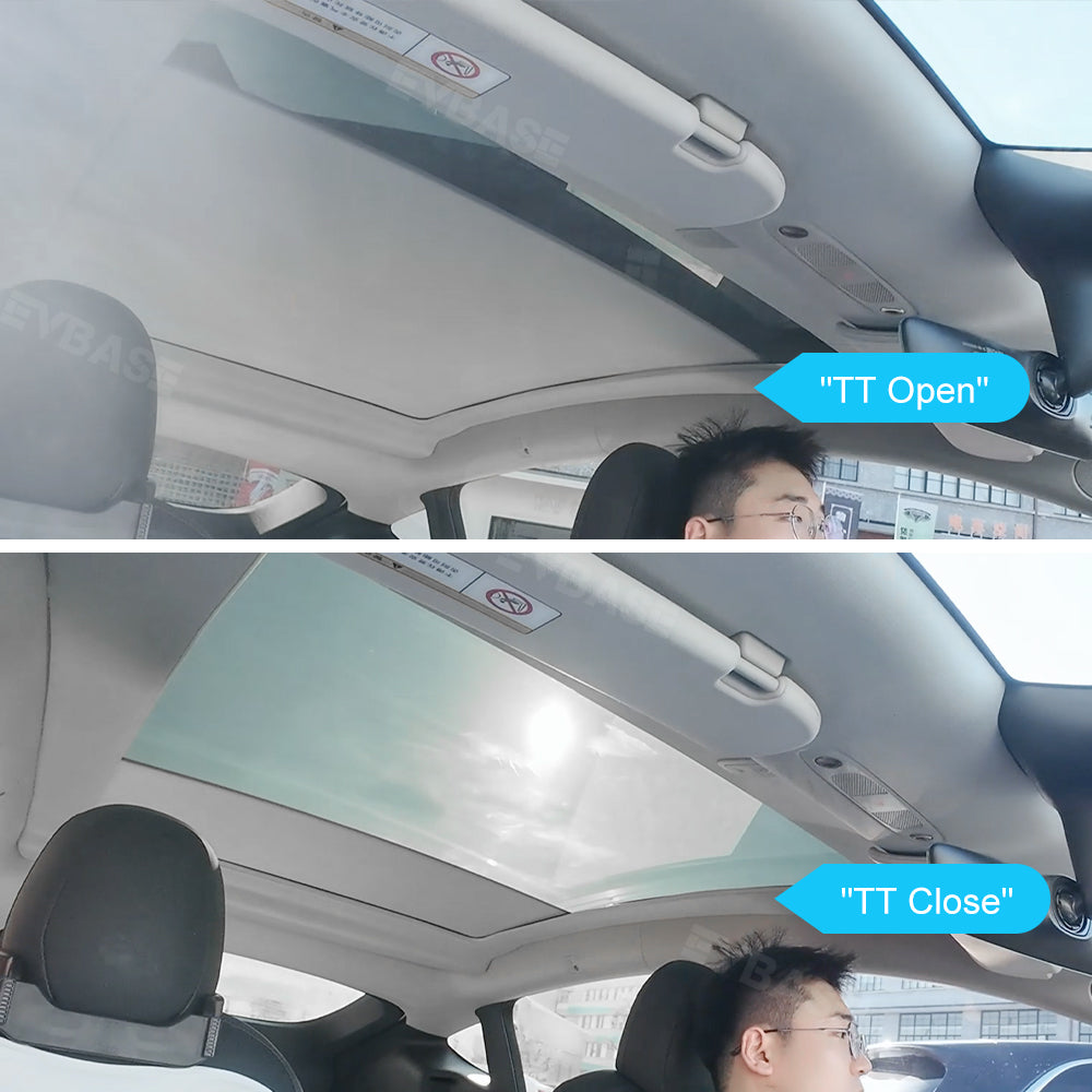Model Y Electric Sunshade Voice Control Automatic Retractable Powered Glass Roof Shade for Tesla