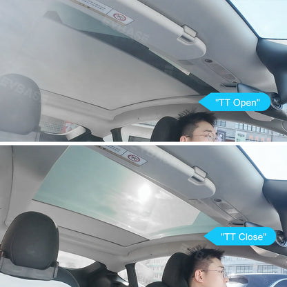 Model Y Electric Sunshade Voice Control Automatic Retractable Powered Glass Roof Shade for Tesla