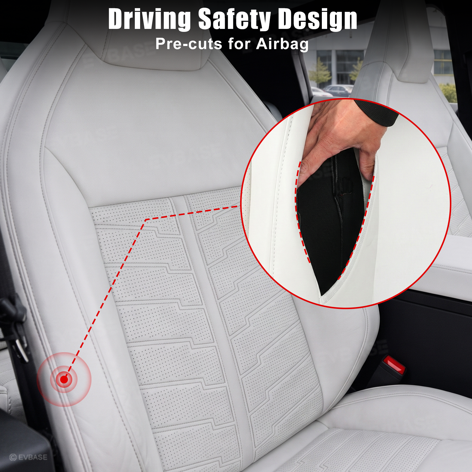 Cybertruck Seat Covers Futuristic Armor-Style Seat Protector Premium NAPPA Leather Interior Upgrade