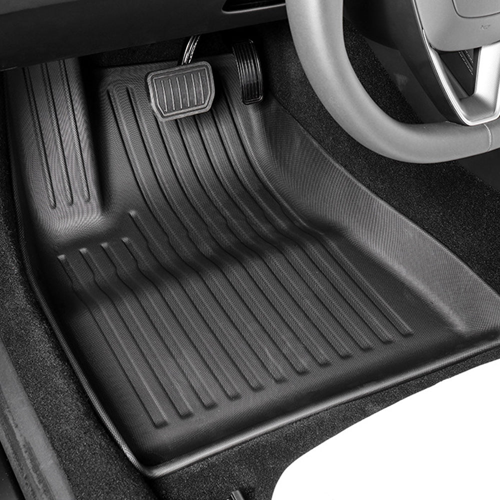 Floor Mats for Tesla Model 3 Highland All-Weather Tesla Floor Mats Fro -  EVBASE-Premium EV&Tesla Accessories