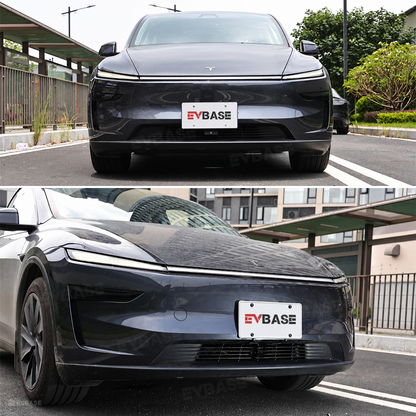 Tesla License Plate Frame Model Y Juniper Aluminum Alloy Front License Plate Covers No Drill Matte
