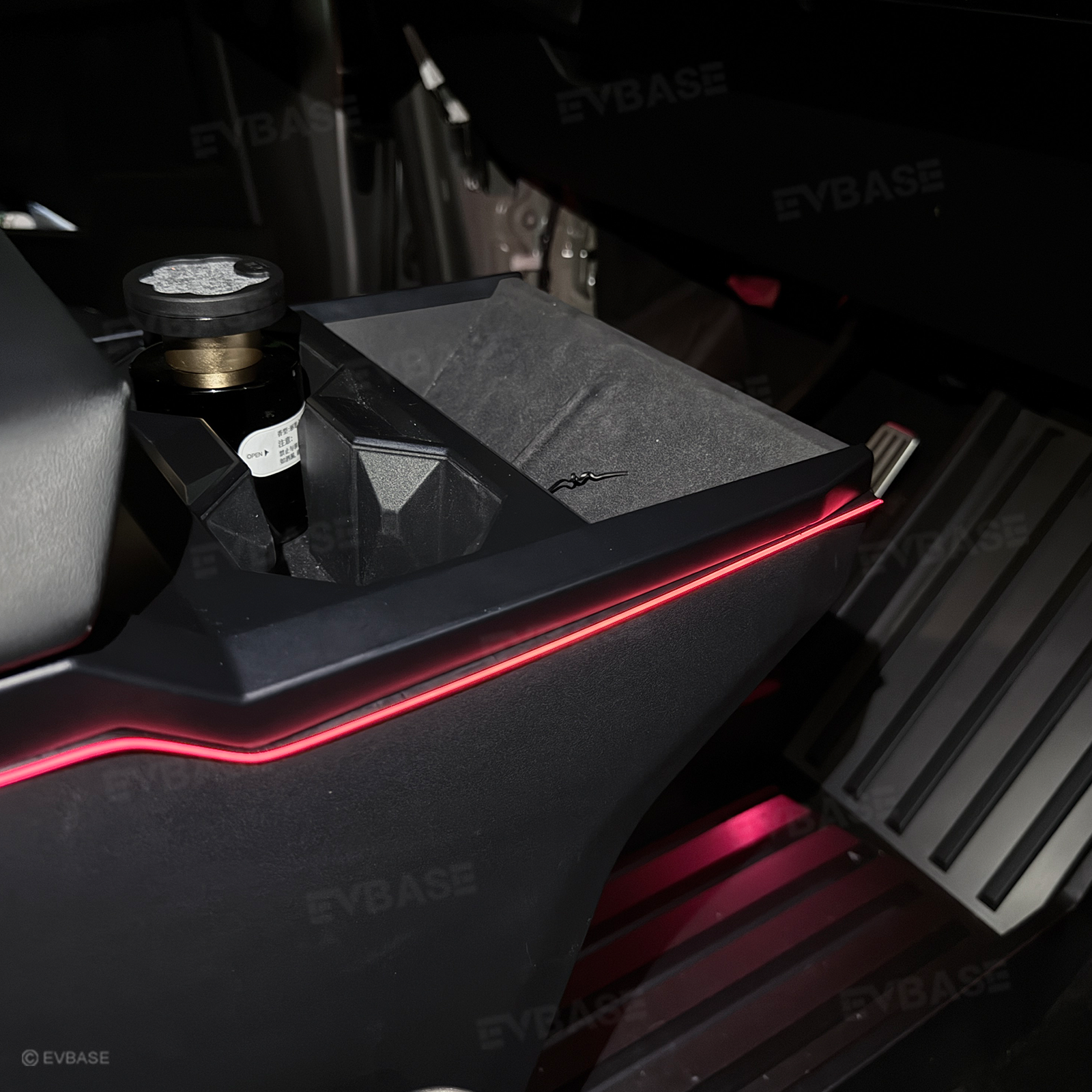 Cybertruck Interior Ambient Lighting Center Console RGB Chasing Lights LED Light Strip with OEM Screen Control