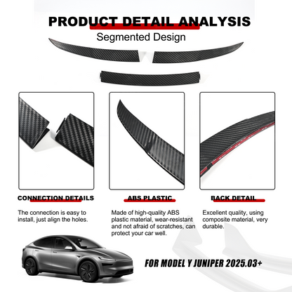 Model Y Juniper Rear Spoiler Wing ABS Aerodynamic Rear Trunk Lip Spoiler for Tesla