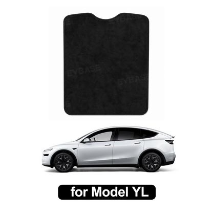 Model Y L Glass Roof Sunshade Silicone Electrostatic Sunroof Shade Heat Insulation UV Protection Faux Suede Sun Visor