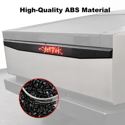 Cybertruck Tailgate Protector 2.0 OEM-Style Anti-Scratch ABS Tailgate Trim Cover with Illuminated LED Logo