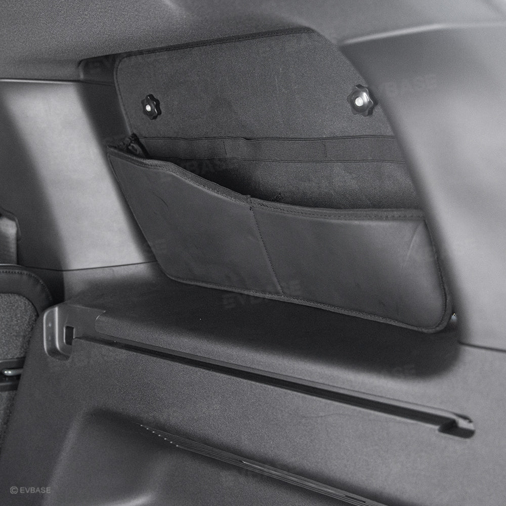 Rear Quarter Window Sunshade for Rivian R2 2-in-1 Privacy Cover with Storage Organizer Pocket