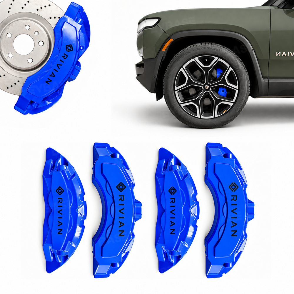 Brake Caliper Covers for Rivian R1S/R1T Front & Rear Caliper Protector Performance Look Precision Bolt-On