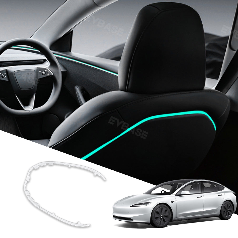 Tesla Model 3 Highland Backseat Ambient Lights Car Neon Light Interior -  EVBASE-Premium EV&Tesla Accessories