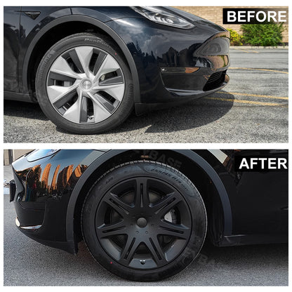 Model Y Wheel Covers 19 Inch Sport Hubcaps Rim Protector Gemini Wheel Caps Replacement for Tesla