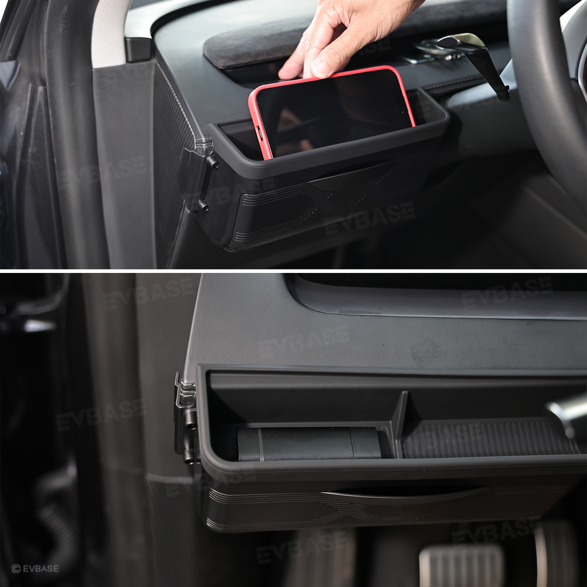 Model Y/ Y Juniper Dashboard Organizer Multifunctional Storage Box Sunglasses Phone Holder Glove Box Organized Accessories