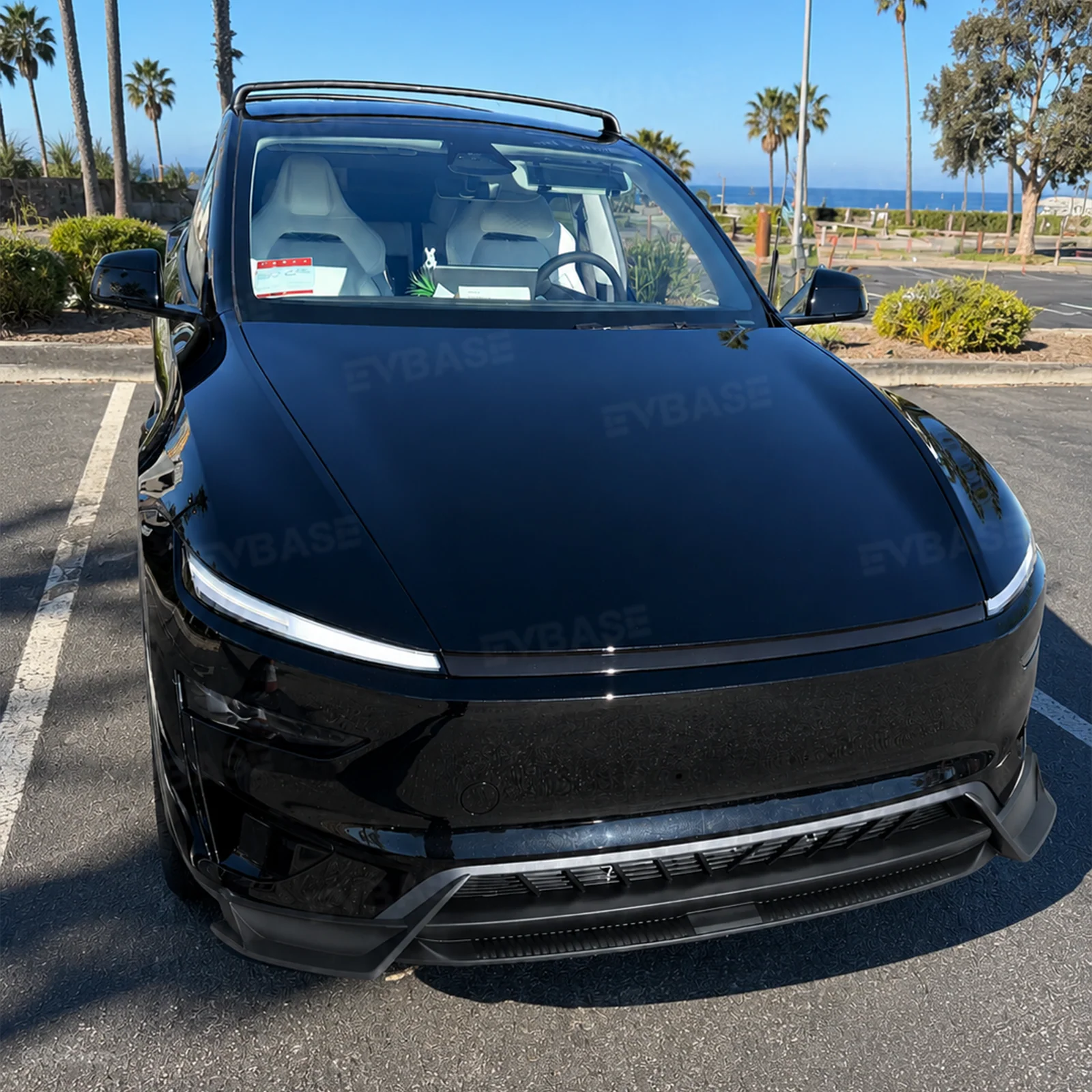 Model Y Juniper Front Bumper Lip Spoiler Fascia Splitter Sporty Style for Tesla Body Kit
