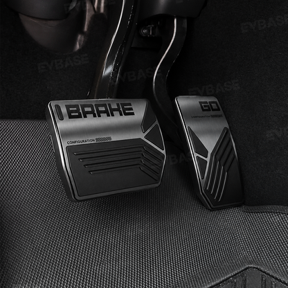 Model Y/ YL/ 3 Aluminum Alloy Brake & Accelerator Pedal Covers Non-Slip Foot Pedals Pads Set