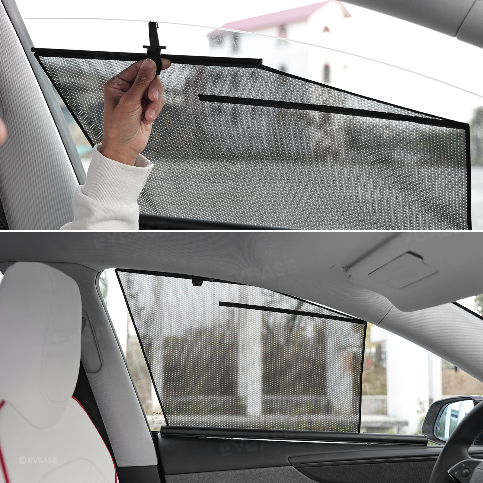 Model Y Juniper Side Window Shade Custom Retractable Front & Rear Window Sun Shade Privacy Protection
