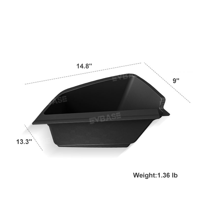 Model S Rear Trunk Organizer Storage Boxes TPE Side Trunk Bins for Tesla