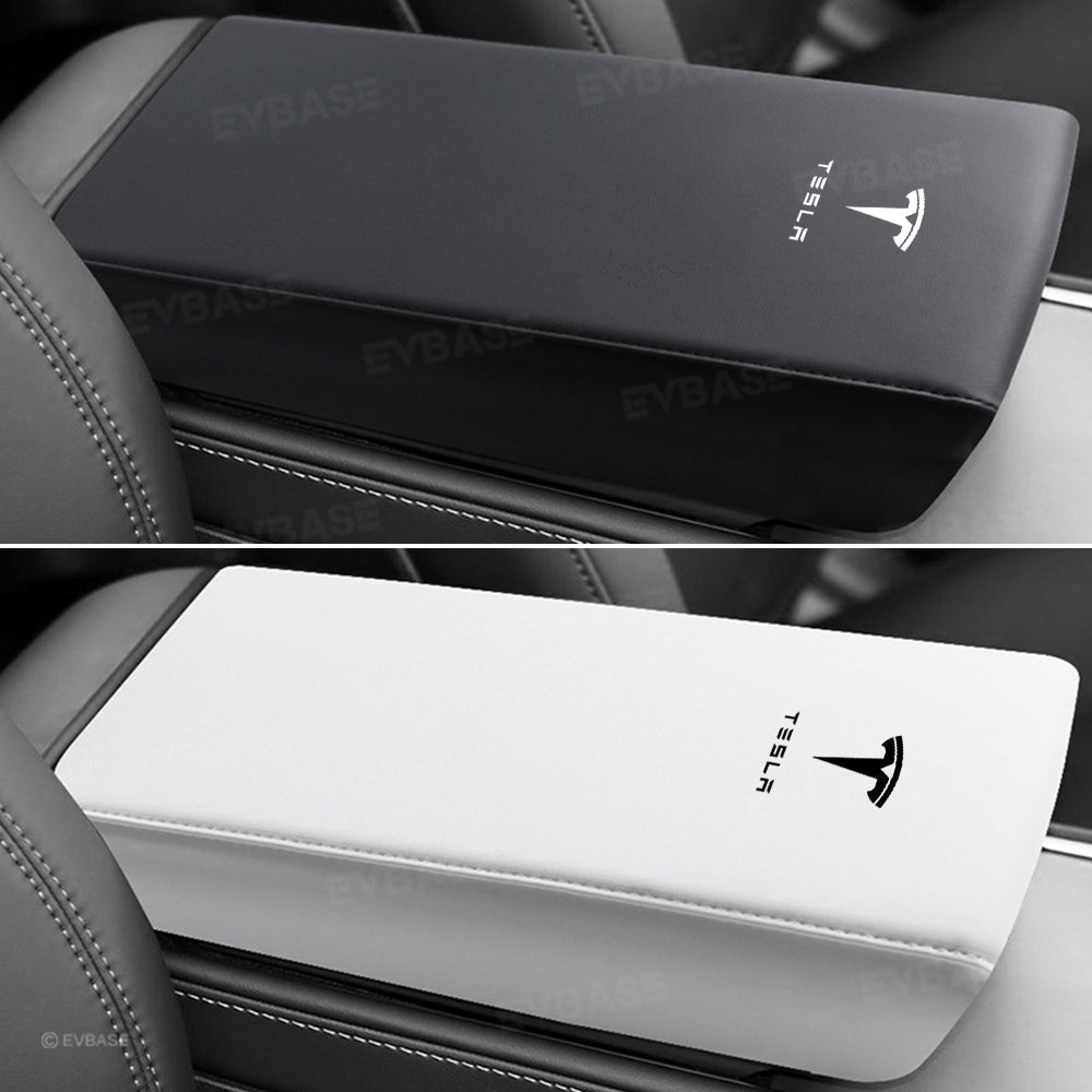 Model Y Juniper/ 3 Highland Armrest Cover Center Console Armrest Box Cover Anti-Scratch Protector with Logo