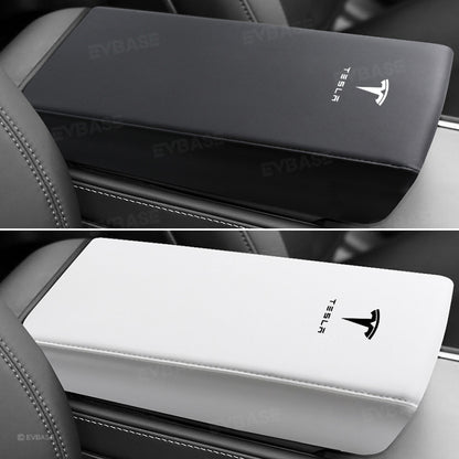 Model Y Juniper/ 3 Highland Armrest Cover Center Console Armrest Box Cover Anti-Scratch Protector with Logo