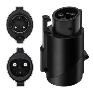 EVBASE Tesla to J1772 Charging Adapter 80A MAX/240VAC Compatible with Mobile and Wall Connector
