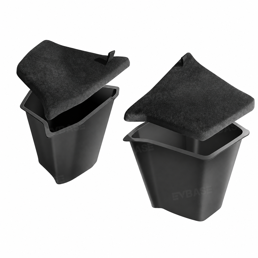Model Y L Rear Trunk Storage Organizer Back Trunk Side Storage Bins Waterproof Interior Storage Boxes