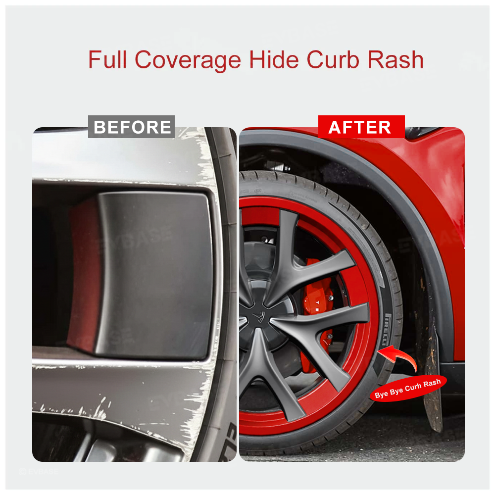 Model Y Juniper Performance Rim Protectors 21 Inch Wheel Rim Curb Rash Protection for Tesla 4PCS