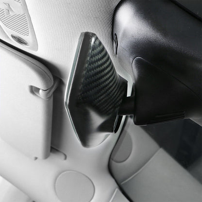 Interior Rearview Mirror Cover Model 3 Y Real Carbon Fiber Rearview Mirror Backside Overlay for Tesla